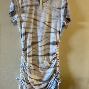 Victoria’s Secret pink women  Beach Terry Ruched Side dress. Size L